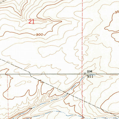 United States Geological Survey Stanfield SE, OR (1962, 24000-Scale) digital map