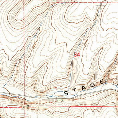 United States Geological Survey Stanfield SE, OR (1962, 24000-Scale) digital map