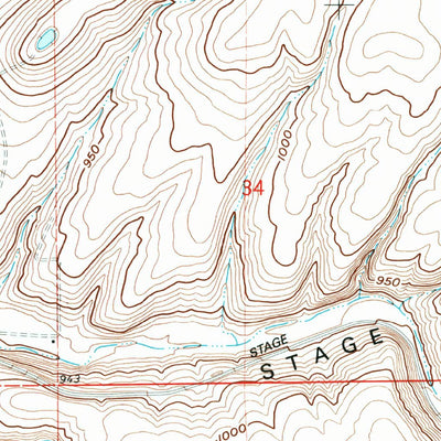 United States Geological Survey Stanfield SE, OR (1993, 24000-Scale) digital map