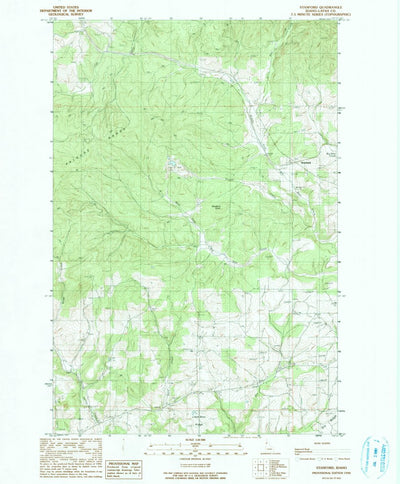 United States Geological Survey Stanford, ID (1990, 24000-Scale) digital map