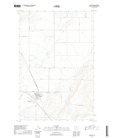 United States Geological Survey Stanford, MT (2020, 24000-Scale) digital map