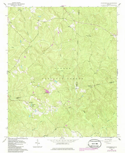 United States Geological Survey Stanfordville, GA (1964, 24000-Scale) digital map