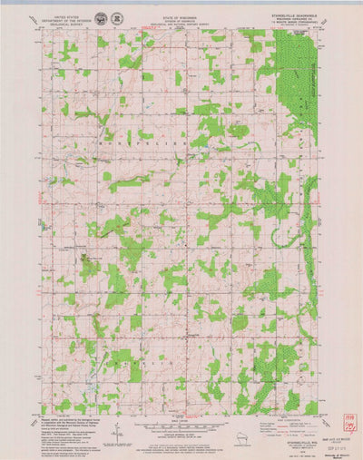 United States Geological Survey Stangelville, WI (1978, 24000-Scale) digital map