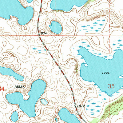 United States Geological Survey Stangland Slough, SD (1970, 24000-Scale) digital map