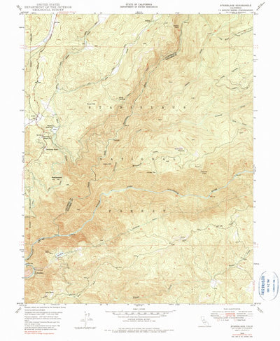 United States Geological Survey Stanislaus, CA (1948, 24000-Scale) digital map