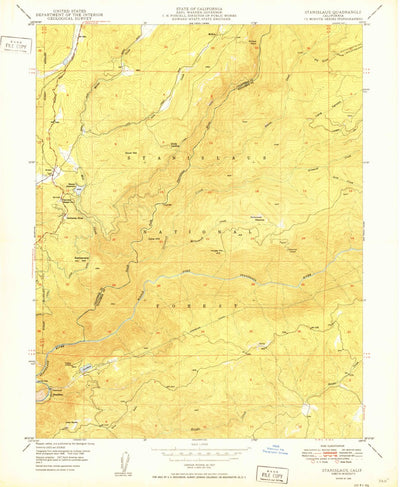 United States Geological Survey Stanislaus, CA (1949, 24000-Scale) digital map