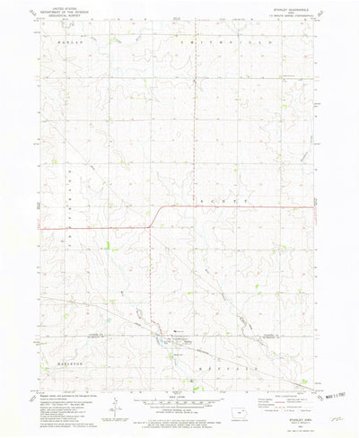 United States Geological Survey Stanley, IA (1981, 24000-Scale) digital map