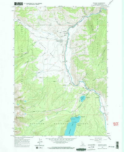 United States Geological Survey Stanley, ID (1963, 24000-Scale) digital map