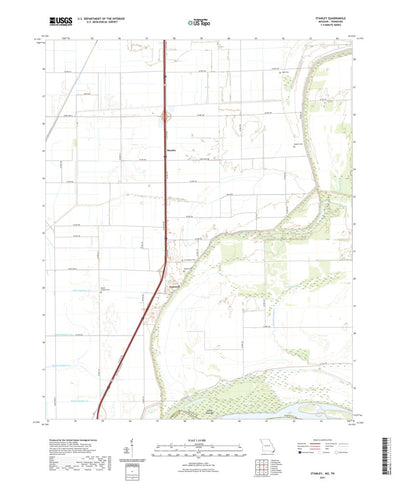 United States Geological Survey Stanley, MO (2021, 24000-Scale) digital map