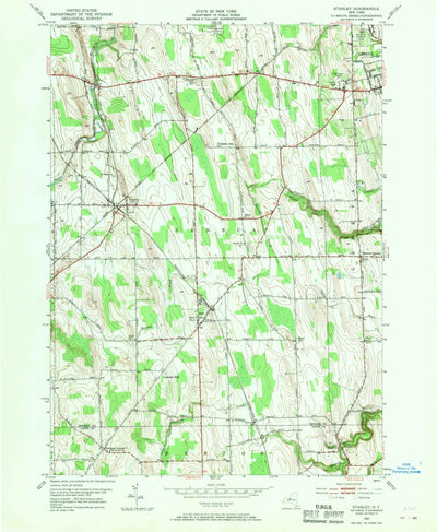 United States Geological Survey Stanley, NY (1952, 24000-Scale) digital map
