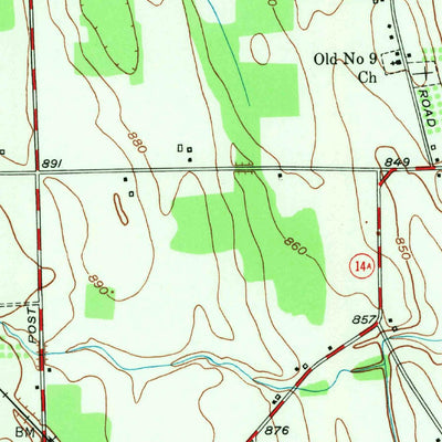 United States Geological Survey Stanley, NY (1952, 24000-Scale) digital map