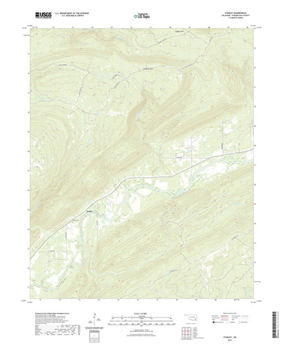 United States Geological Survey Stanley, OK (2022, 24000-Scale) digital map