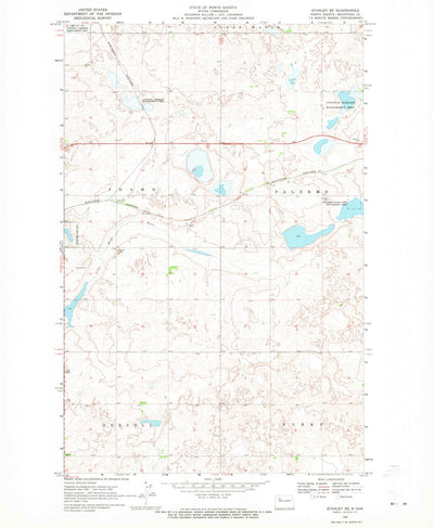 United States Geological Survey Stanley SE, ND (1969, 24000-Scale) digital map