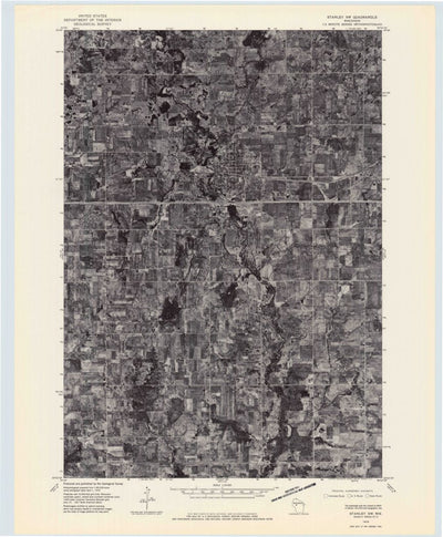 United States Geological Survey Stanley, WI (1976, 24000-Scale) digital map
