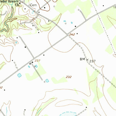 United States Geological Survey Stanmire Lake, TX (1964, 24000-Scale) digital map