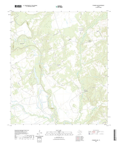 United States Geological Survey Stanmire Lake, TX (2022, 24000-Scale) digital map