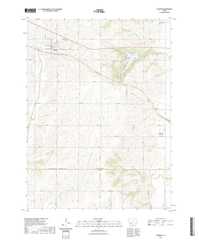 United States Geological Survey Stanton, IA (2022, 24000-Scale) digital map