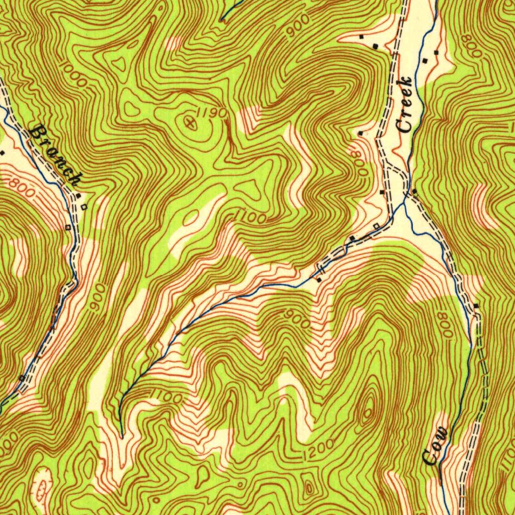 Stanton Ridge Map Stanton, KY (1952, 24000-Scale) Map by United States Geological Survey ...