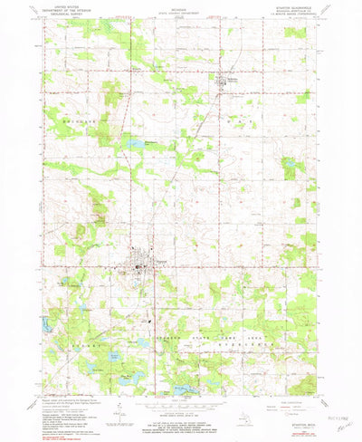 United States Geological Survey Stanton, MI (1964, 24000-Scale) digital map