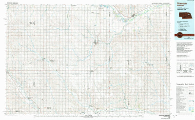 United States Geological Survey Stanton, NE (1985, 100000-Scale) digital map