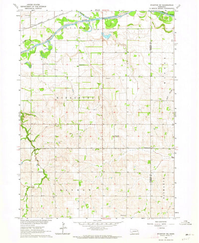 United States Geological Survey Stanton NE, NE (1963, 24000-Scale) digital map
