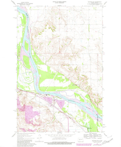 United States Geological Survey Stanton SE, ND (1967, 24000-Scale) digital map