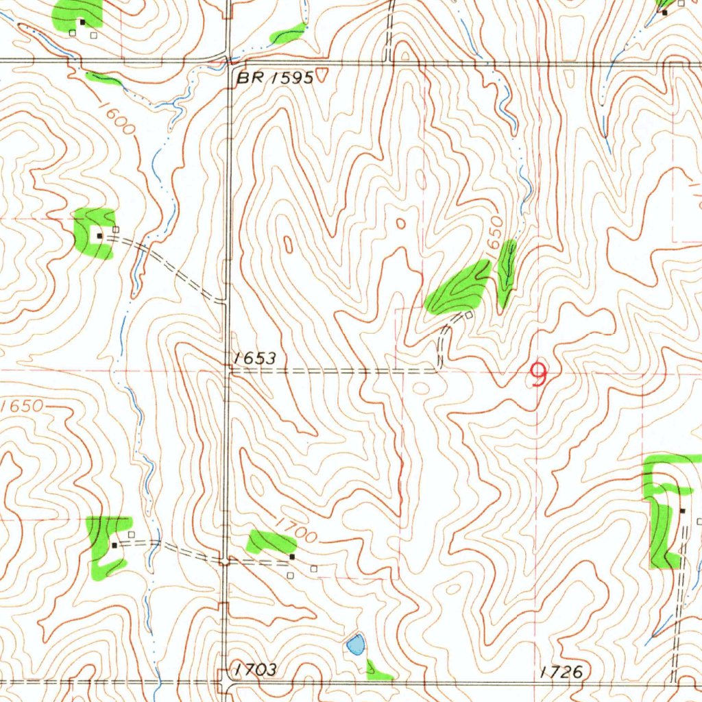 Stanton Ridge Map Stanton SE, NE (1966, 24000-Scale) Map by United States Geological ...