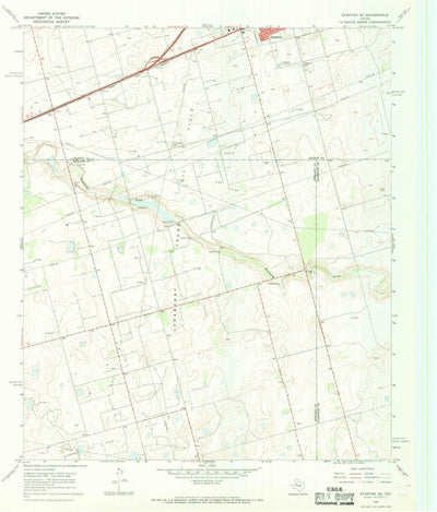 United States Geological Survey Stanton SE, TX (1966, 24000-Scale) digital map