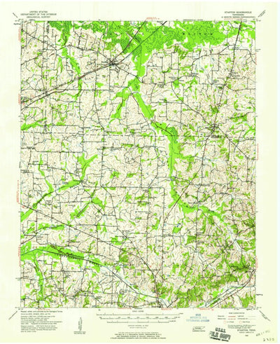 United States Geological Survey Stanton, TN (1952, 62500-Scale) digital map