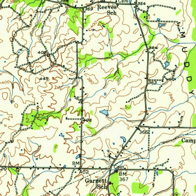 United States Geological Survey Stanton, TN (1952, 62500-Scale) digital map