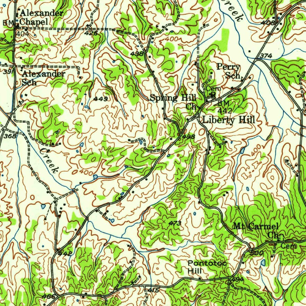 Stanton Ridge Map Stanton, TN (1952, 62500-Scale) Map by United States Geological Survey ...