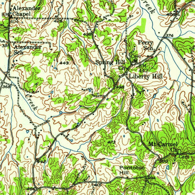 United States Geological Survey Stanton, TN (1952, 62500-Scale) digital map