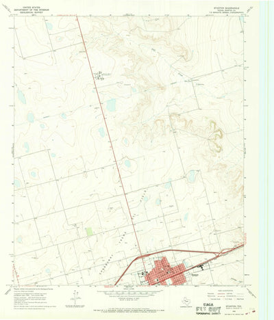 United States Geological Survey Stanton, TX (1966, 24000-Scale) digital map