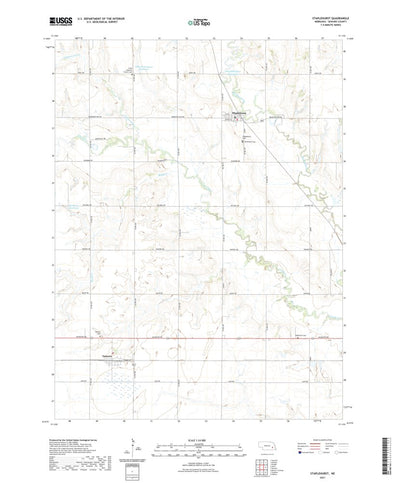 United States Geological Survey Staplehurst, NE (2021, 24000-Scale) digital map