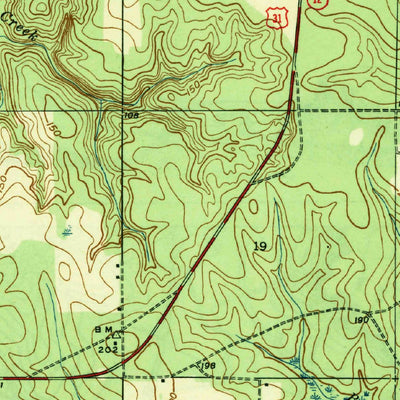 United States Geological Survey Stapleton, AL (1944, 31680-Scale) digital map