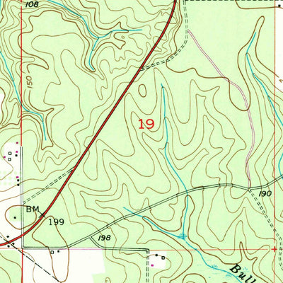 United States Geological Survey Stapleton, AL (1953, 24000-Scale) digital map