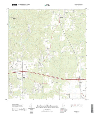 United States Geological Survey Stapleton, AL (2020, 24000-Scale) digital map