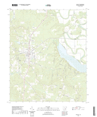 United States Geological Survey Star City, AR (2020, 24000-Scale) digital map