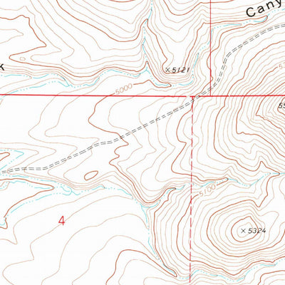 United States Geological Survey Star Creek Reservoir, OR (1972, 24000-Scale) digital map