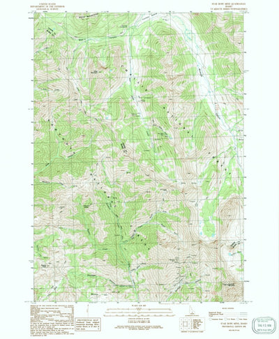 United States Geological Survey Star Hope Mine, ID (1991, 24000-Scale) digital map