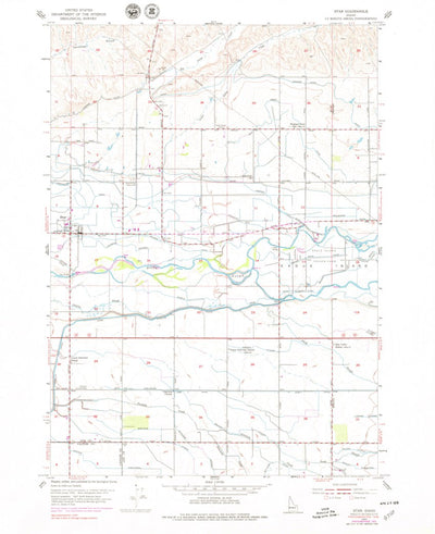 United States Geological Survey Star, ID (1953, 24000-Scale) digital map