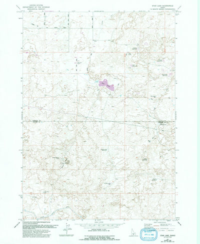 United States Geological Survey Star Lake, ID (1971, 24000-Scale) digital map