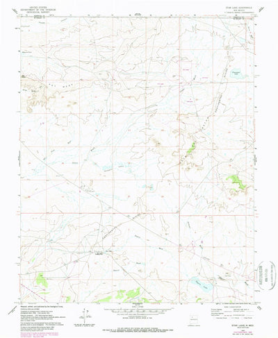 United States Geological Survey Star Lake, NM (1961, 24000-Scale) digital map
