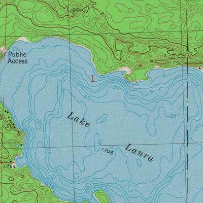 United States Geological Survey Star Lake, WI (1982, 24000-Scale) digital map