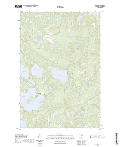 United States Geological Survey Star Lake, WI (2023, 24000-Scale) digital map