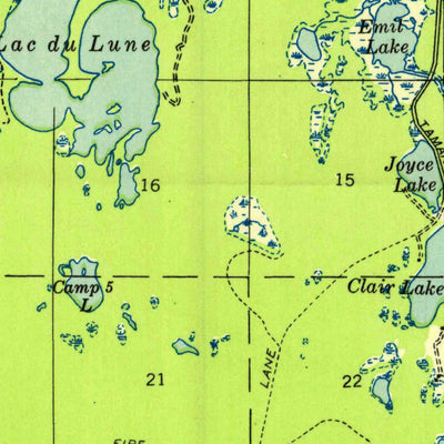 United States Geological Survey Star Lake, WI-MI (1950, 48000-Scale) digital map