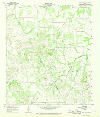 United States Geological Survey Star Mountain, TX (1966, 24000-Scale) digital map
