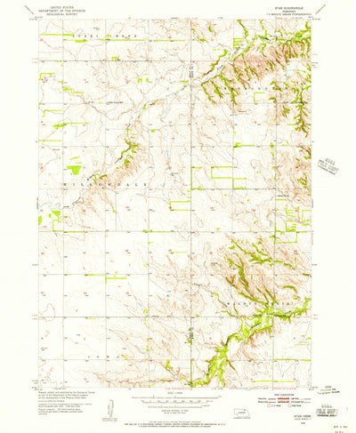 United States Geological Survey Star, NE (1954, 24000-Scale) digital map