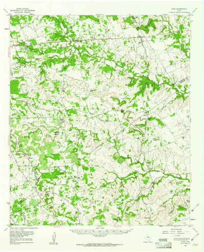 United States Geological Survey Star, TX (1959, 62500-Scale) digital map