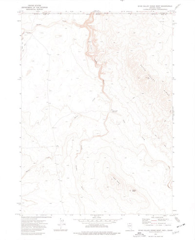 United States Geological Survey Star Valley Ridge West, NV-ID (1973, 24000-Scale) digital map